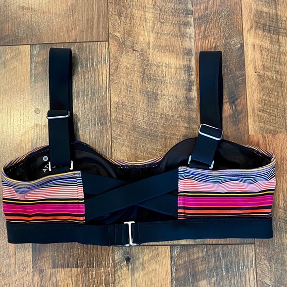 ATHLETA Capri Stripe Pura Bikini Top - SZ 34 B/C - Picture 4 of 6